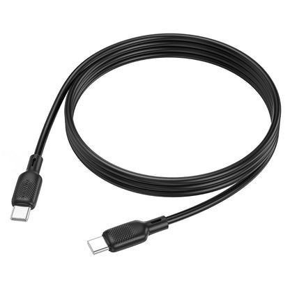 Câble de données et de charge USB-C - USB-C Borofone BX113 Lenny, 60W, 1m, Noir