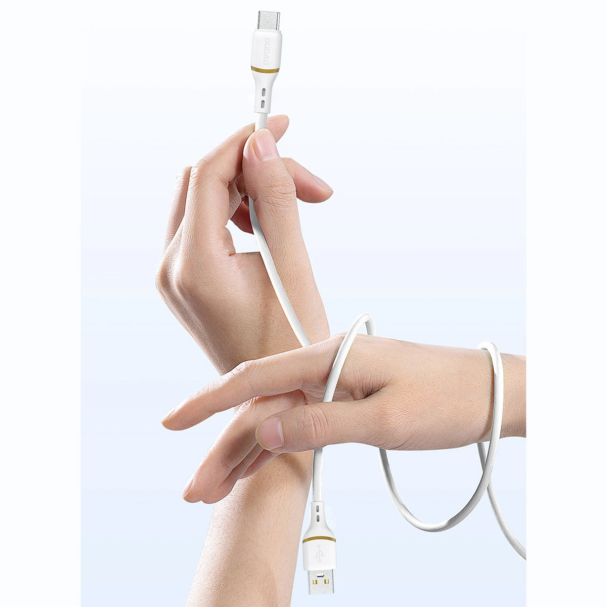 USB-C Data and Charging Cable - USB-C Dudao L25C, 30W, 1m, White