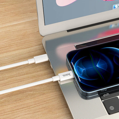 USB-C - Lightning Daten- und Ladekabel HOCO X56, 20W, 1m, Weiß