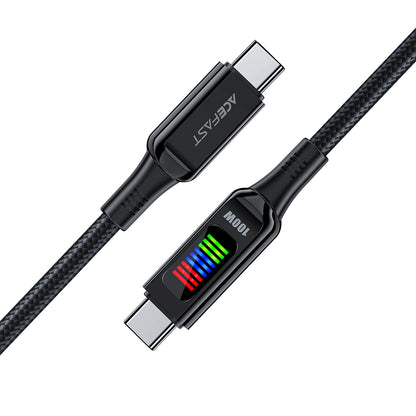 USB-C Data and Charging Cable - USB-C Acefast C7-03, 100W, 1.2m, Black