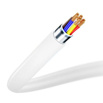USB-C Data and Charging Cable - USB-C 3MK Hyper, 100W, 1.2m, White 