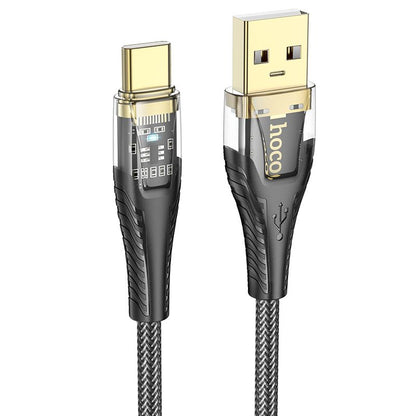 Câble de Données et de Charge USB-A - USB-C HOCO U121, 18W, 1.2m, Noir