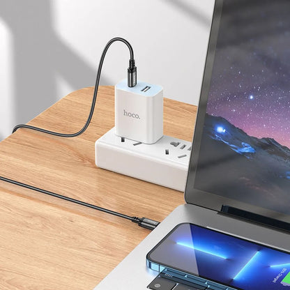 USB-C Daten- und Ladekabel - USB-C HOCO X89, 60W, 2m, Schwarz
