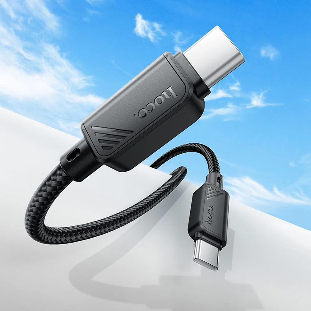 Câble de Données et de Charge USB-C - USB-C HOCO X113, 60W, 1m, Noir