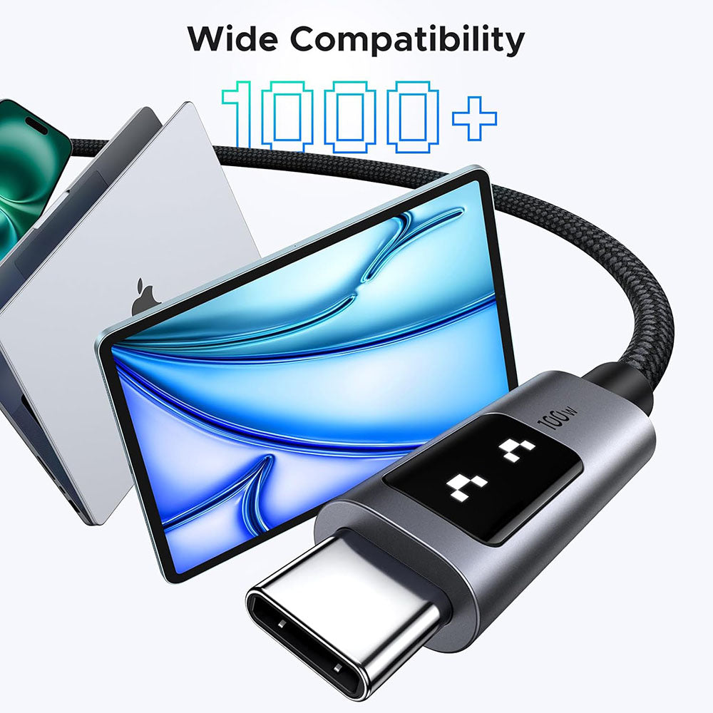 USB-C Daten- und Ladekabel - USB-C UGREEN L509, 100W, 2m, Grau