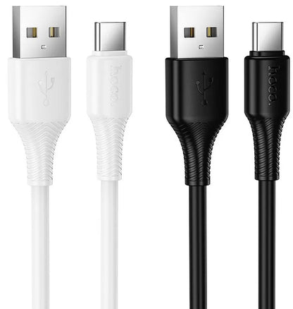 USB-A to USB-C Data and Charging Cable HOCO X120, 60W, 1m, White