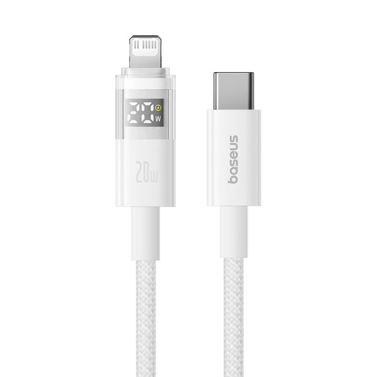 Daten- und Ladekabel USB-C - Lightning Baseus Display 2, 20W, 1m, Weiß P10382703211-00