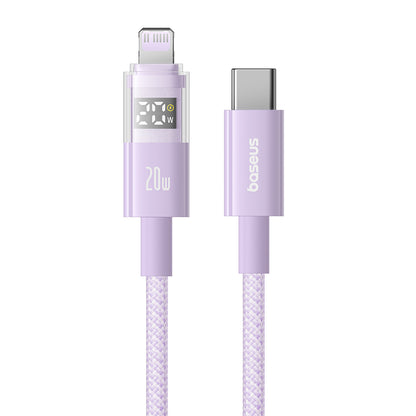 USB-C - Lightning Baseus Display 2 Daten- und Ladekabel, 20W, 1m, Lila P10382703511-00