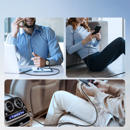 Daten- und Ladekabel USB-A - USB-C Joyroom S-A25 Light-Speed, 100W, 1.2m, Schwarz