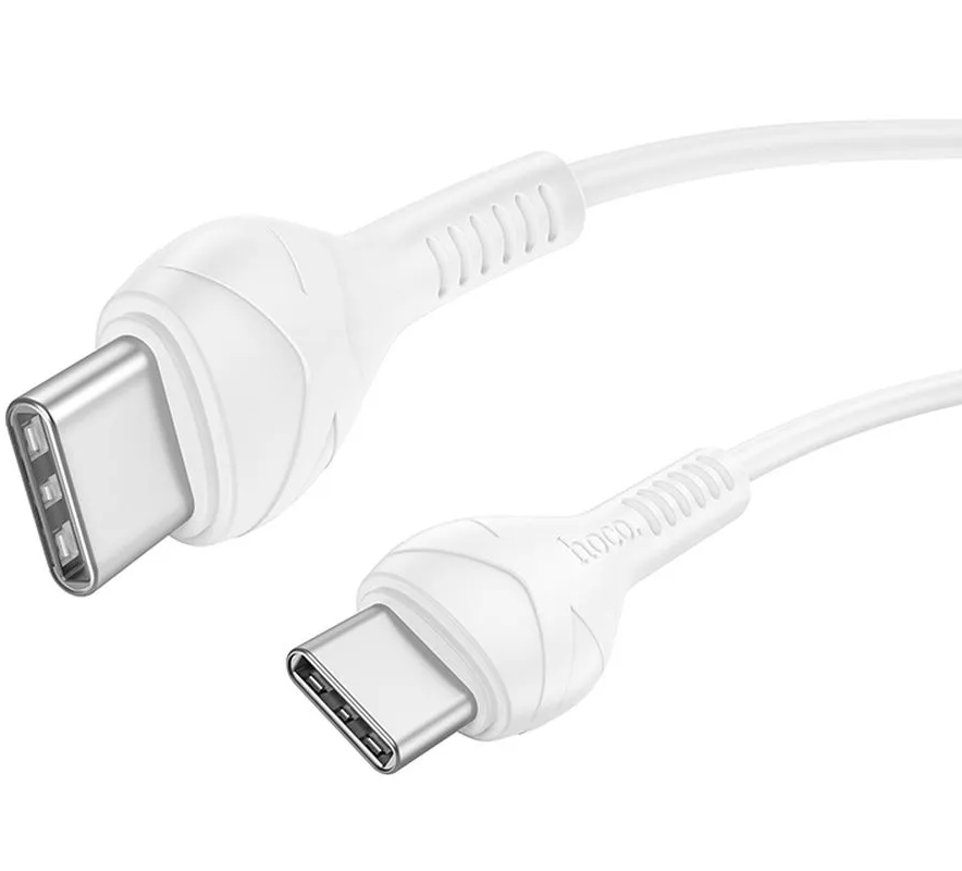 Câble de Données et de Charge USB-C - USB-C HOCO X37, 60W, 1m, Blanc