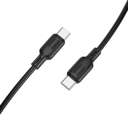 Câble de données et de charge USB-C - USB-C Borofone BX113 Lenny, 60W, 1m, Noir
