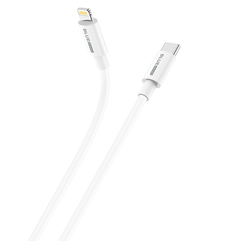 USB-C - Lightning Data and Charging Cable BLUE Power BBX36, 18W, 1m, White