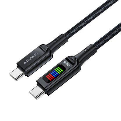 USB-C Data and Charging Cable - USB-C Acefast C7-03, 100W, 1.2m, Black