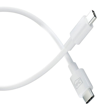 USB-C Data and Charging Cable - USB-C 3MK Hyper, 100W, 1.2m, White 