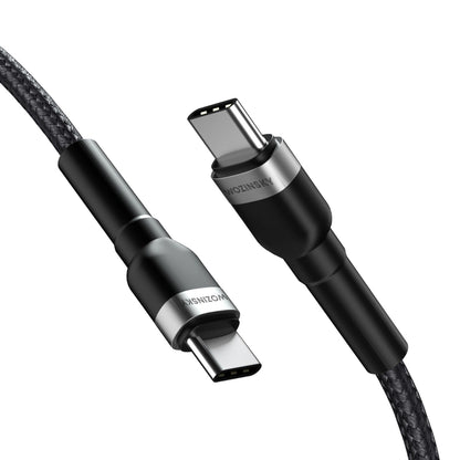 Câble de Données et de Charge USB-C - USB-C WZK WNBCC2, 65W, 2m, Noir