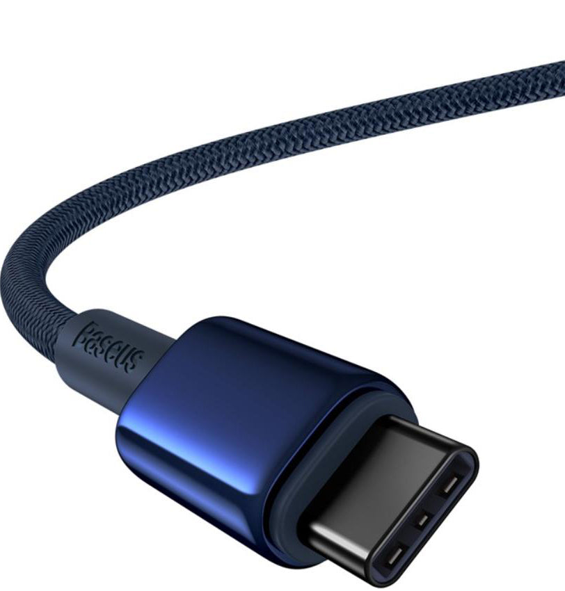 USB-C to USB-C Data and Charging Cable Baseus Tungsten Gold, 100W, 2m, Navy Blue P10319800321-04