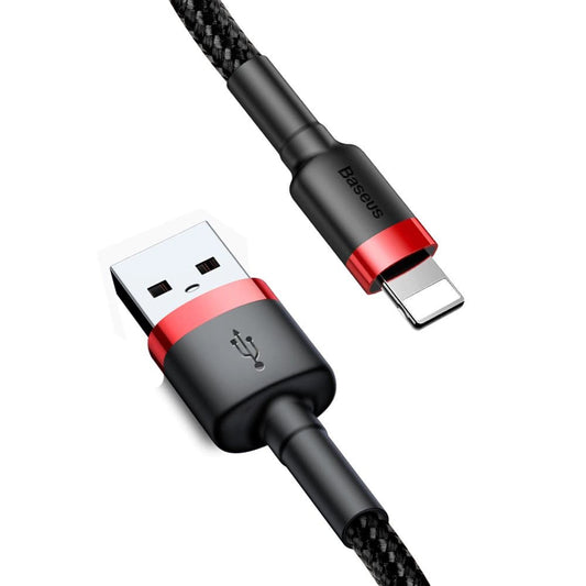 Câble de Données et de Charge USB-A - Lightning Baseus Cafule, 18W, 3m, Rouge CALKLF-R91