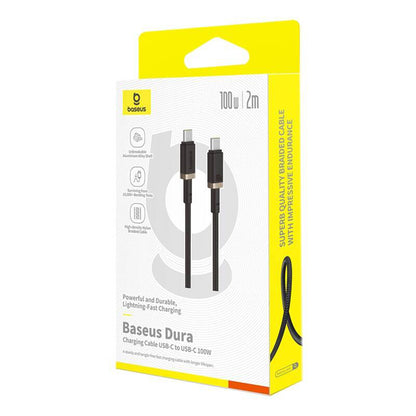 Câble de Données et de Charge USB-C - USB-C Baseus Dura Series, 100W, 2m, Doré P10377803U01-03