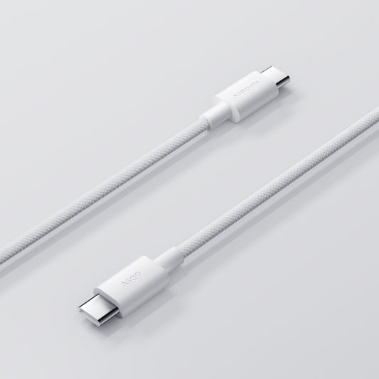 Câble de Données et de Charge USB-C - USB-C Xiaomi, 60W, 1m, Blanc BHR0878GL