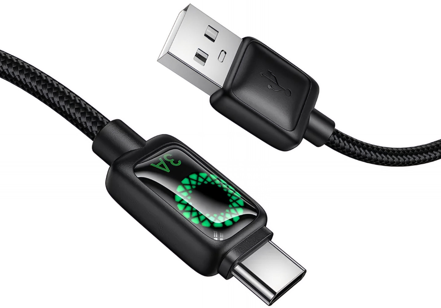 USB-A - USB-C Daten- und Ladekabel HOCO U146, 36W, 1.2m, Schwarz