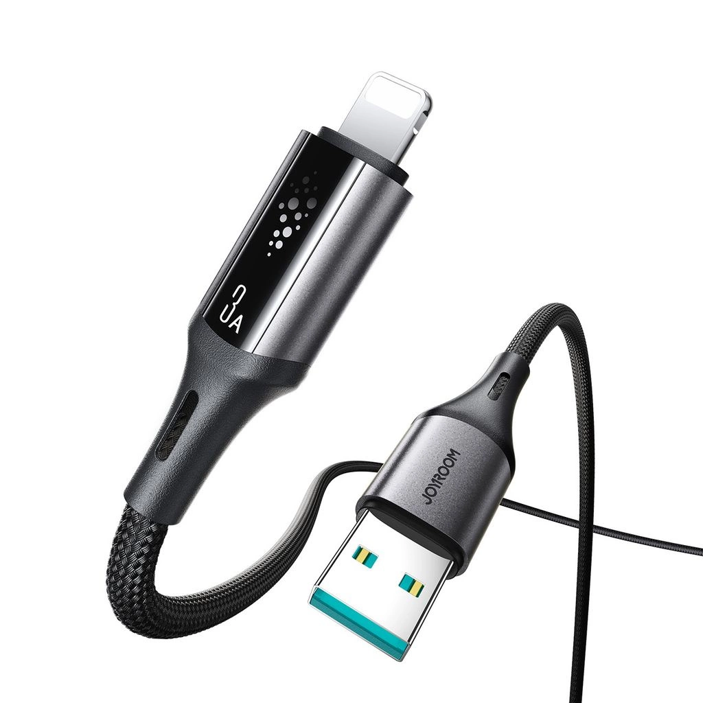 Daten- und Ladekabel USB-A - Lightning Joyroom S-A60 StarTalk, 18W, 1.2m, Schwarz