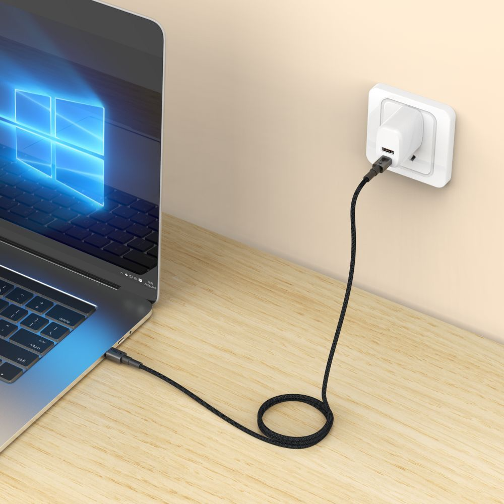 USB-C Daten- und Ladekabel - USB-C Tech-Protect Ultraboost DNA MagTwist, 100W, 1m, Grau