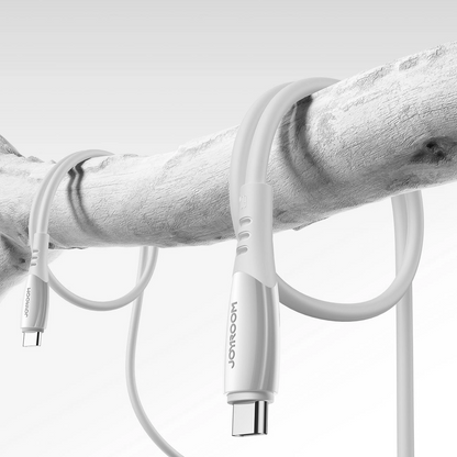 Câble de Données et de Charge USB-C - USB-C Joyroom S-A59 Vibrant, 60W, 1.2m, Blanc