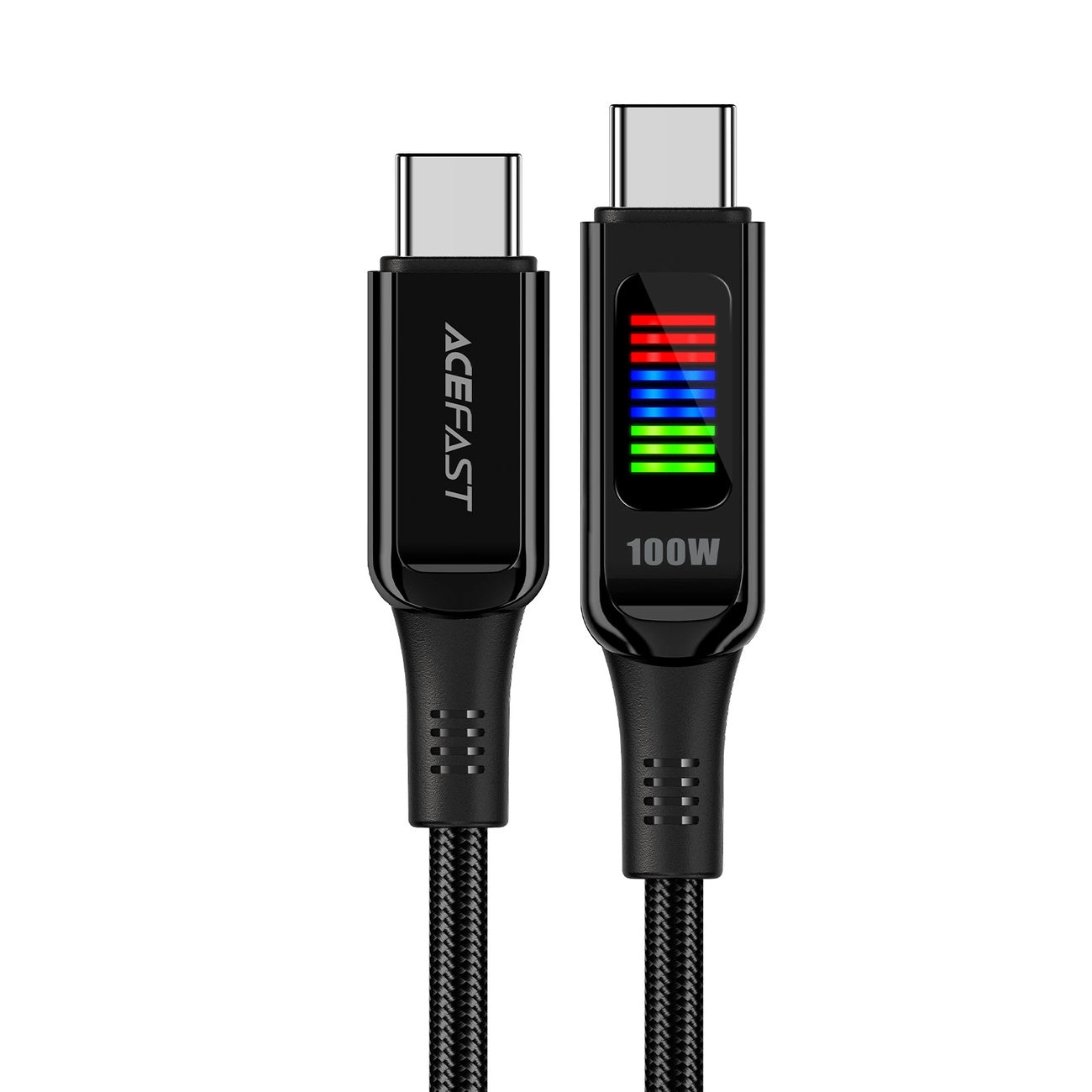 USB-C Data and Charging Cable - USB-C Acefast C7-03, 100W, 1.2m, Black