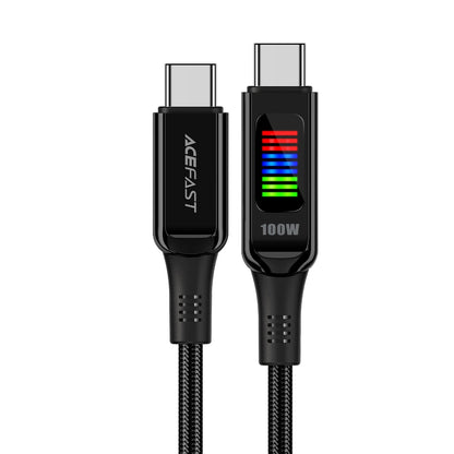 USB-C Data and Charging Cable - USB-C Acefast C7-03, 100W, 1.2m, Black