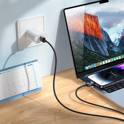 Daten- und Ladekabel USB-A - Lightning HOCO X118 Display, 12W, 1m, Schwarz