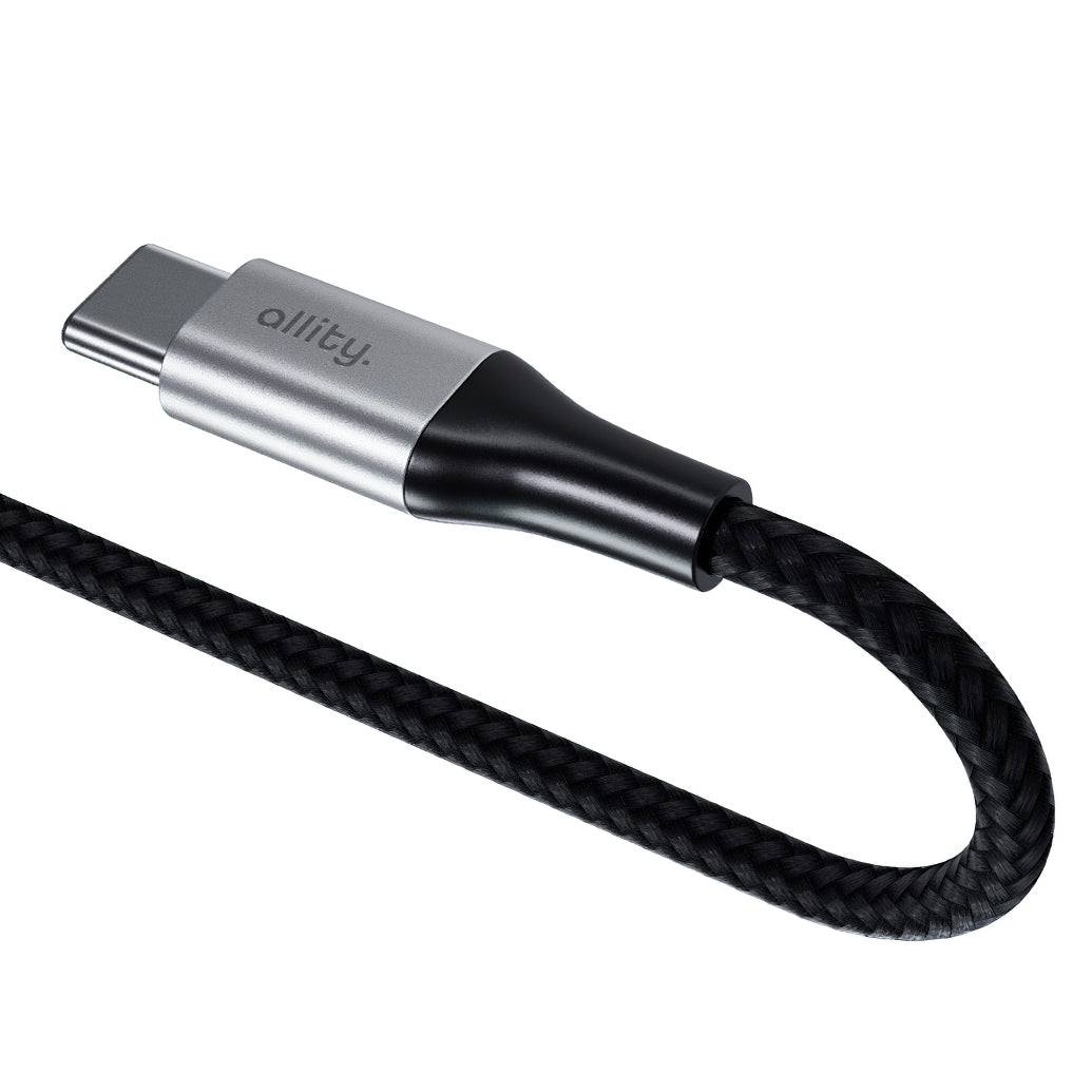 USB-C Daten- und Ladekabel - USB-C Allity. AUC-01, 100W, 2m, Schwarz