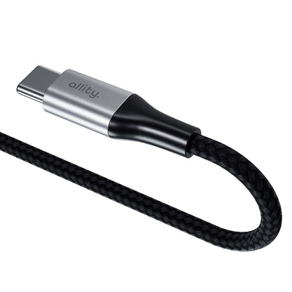 USB-C Daten- und Ladekabel - USB-C Allity. AUC-01, 100W, 2m, Schwarz