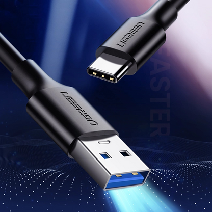 Daten- und Ladekabel USB-A - USB-C UGREEN US184, 18W, 0,5m, Schwarz