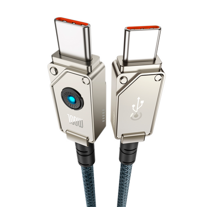 Daten- und Ladekabel USB-C - USB-C Baseus Unbreakable, 100W, 2m, Weiß P10355800221-01