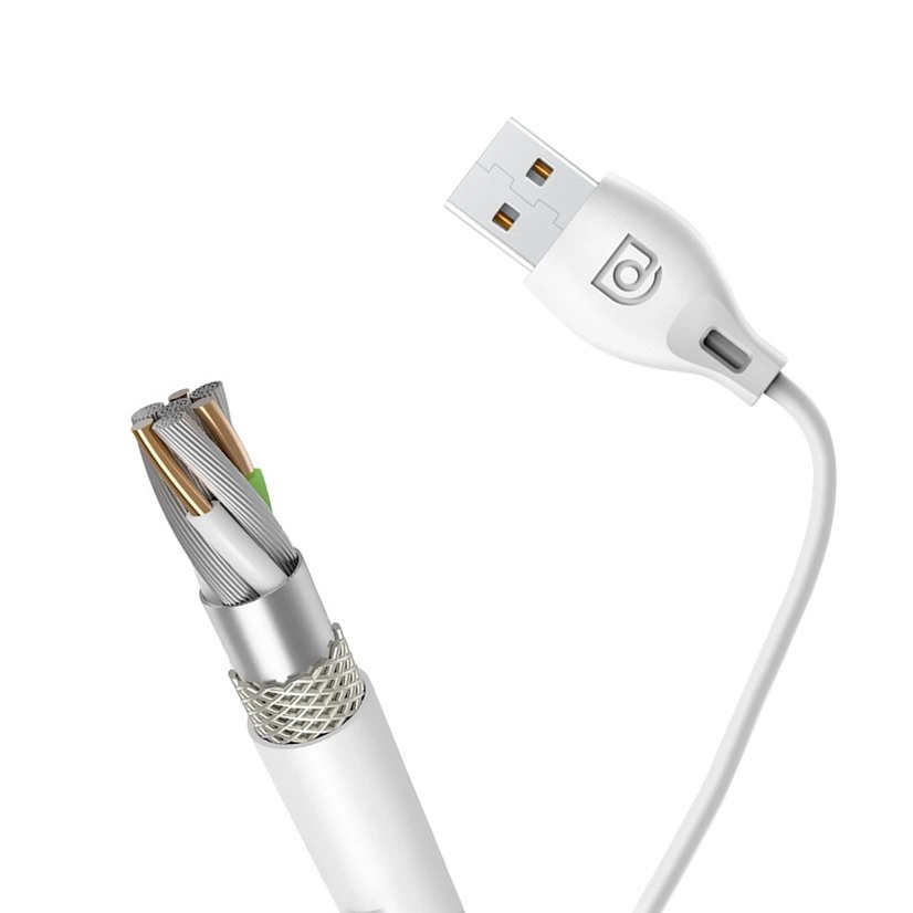 Daten- und Ladekabel USB-A - Lightning Dudao L4L, 18W, 1m, Weiß