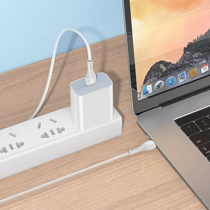 Câble de Données et de Charge USB-C - USB-C HOCO X37, 60W, 1m, Blanc
