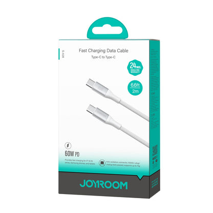 Daten- und Ladekabel USB-C - USB-C Joyroom S-A28 Flash, 60W, 2m, Weiß