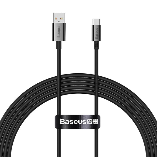 Câble de données et de charge USB-A - USB-C Baseus Superior Series, 100W, 2m, noir P10320102114-02