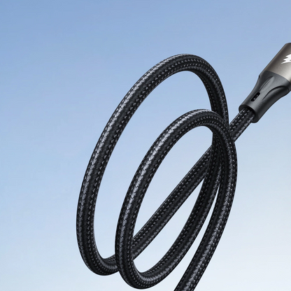 Daten- und Ladekabel USB-A - USB-C Joyroom S-A25 Light-Speed, 100W, 1.2m, Schwarz