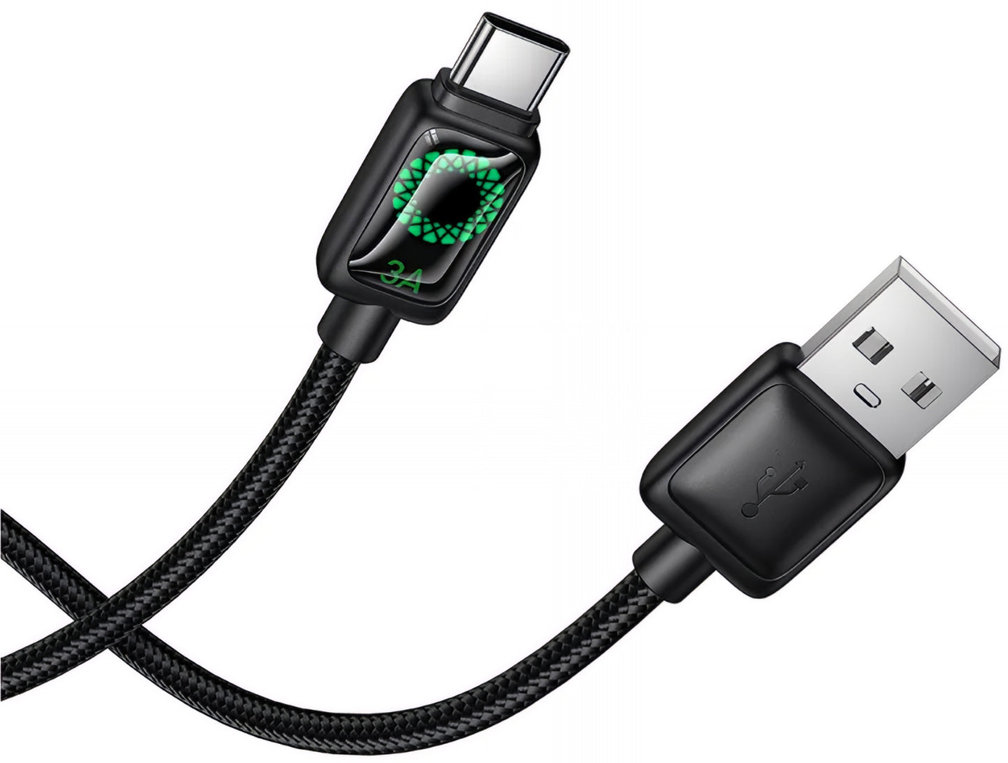 USB-A - USB-C Daten- und Ladekabel HOCO U146, 36W, 1.2m, Schwarz