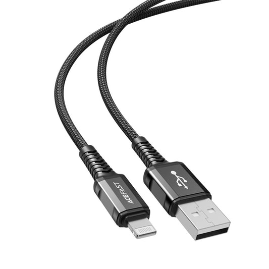 Câble de Données et de Charge USB-A - Lightning Acefast C1-02, 18W, 1.2m, Noir