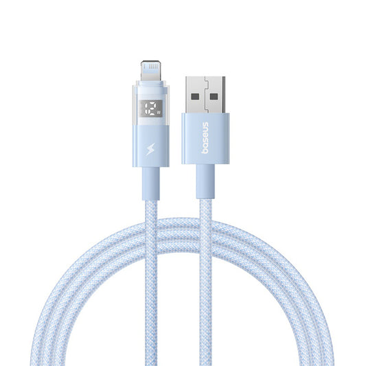 Daten- und Ladekabel USB-A - Lightning Baseus Display 2, 12W, 1m, Blau P10382700311-00