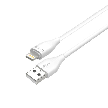 Câble de Données et de Charge USB-A - Lightning Lito LD03L, 18W, 1m, Blanc