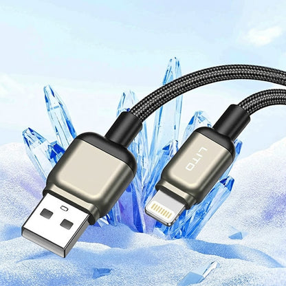 Daten- und Ladekabel USB-A - Lightning Lito LD17, 18W, 1m, Schwarz