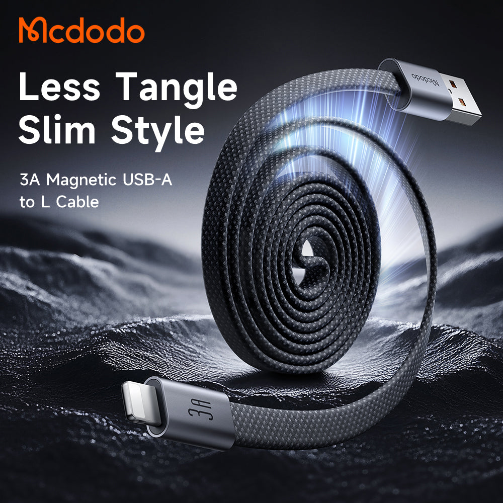 Câble de données et de charge USB-A - Lightning McDodo CA-1160, 18W, 1m, Noir