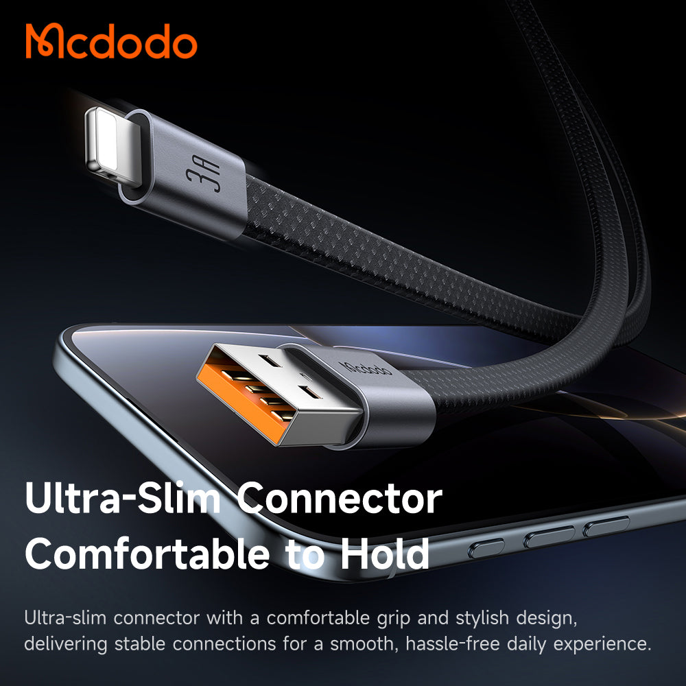 Câble de données et de charge USB-A - Lightning McDodo CA-1160, 18W, 1m, Noir