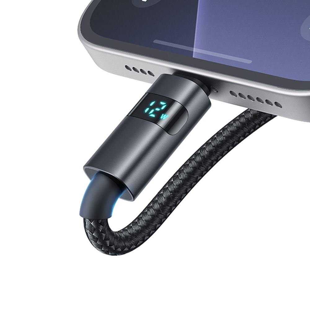 Daten- und Ladekabel USB-A - Lightning McDodo CA-6490 Display, 18W, 1.2m, Schwarz