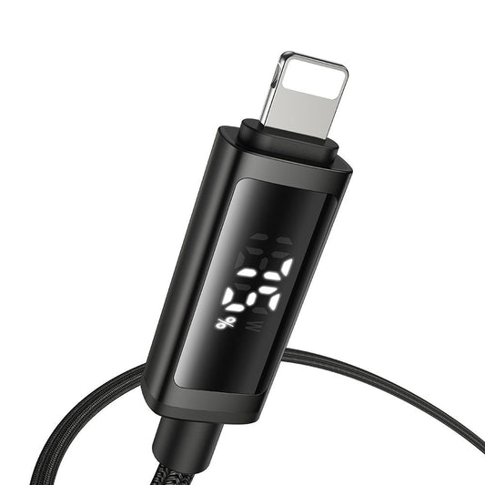 Daten- und Ladekabel USB-A - Lightning McDodo CA-7970 Display, 18W, 1,2m, Schwarz