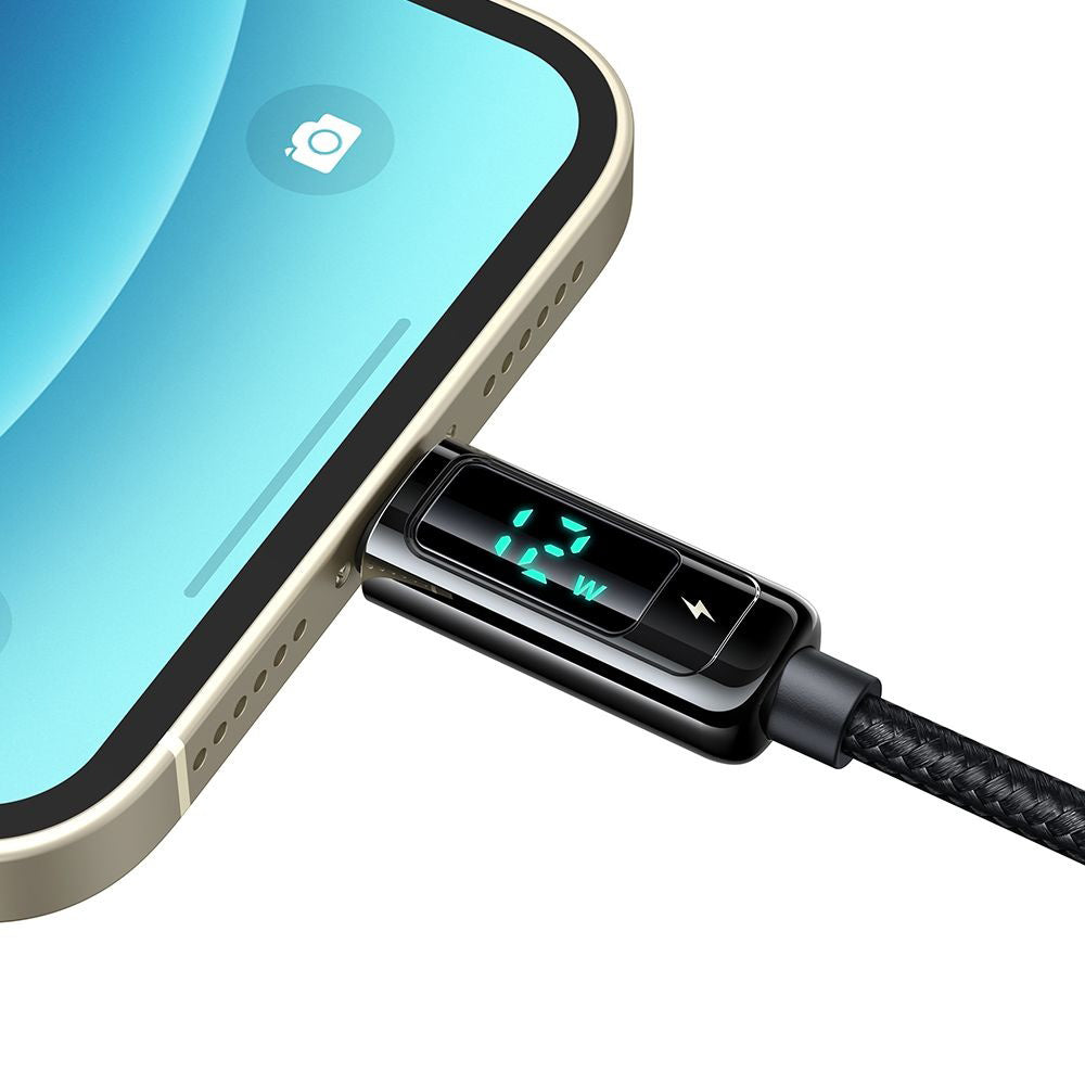 Daten- und Ladekabel USB-A - Lightning McDodo CA-9940 Display, 12W, 1,2m, Schwarz