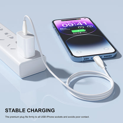 Câble de Données et de Charge USB-A - microUSB Lito LD03V, 18W, 1m, Blanc